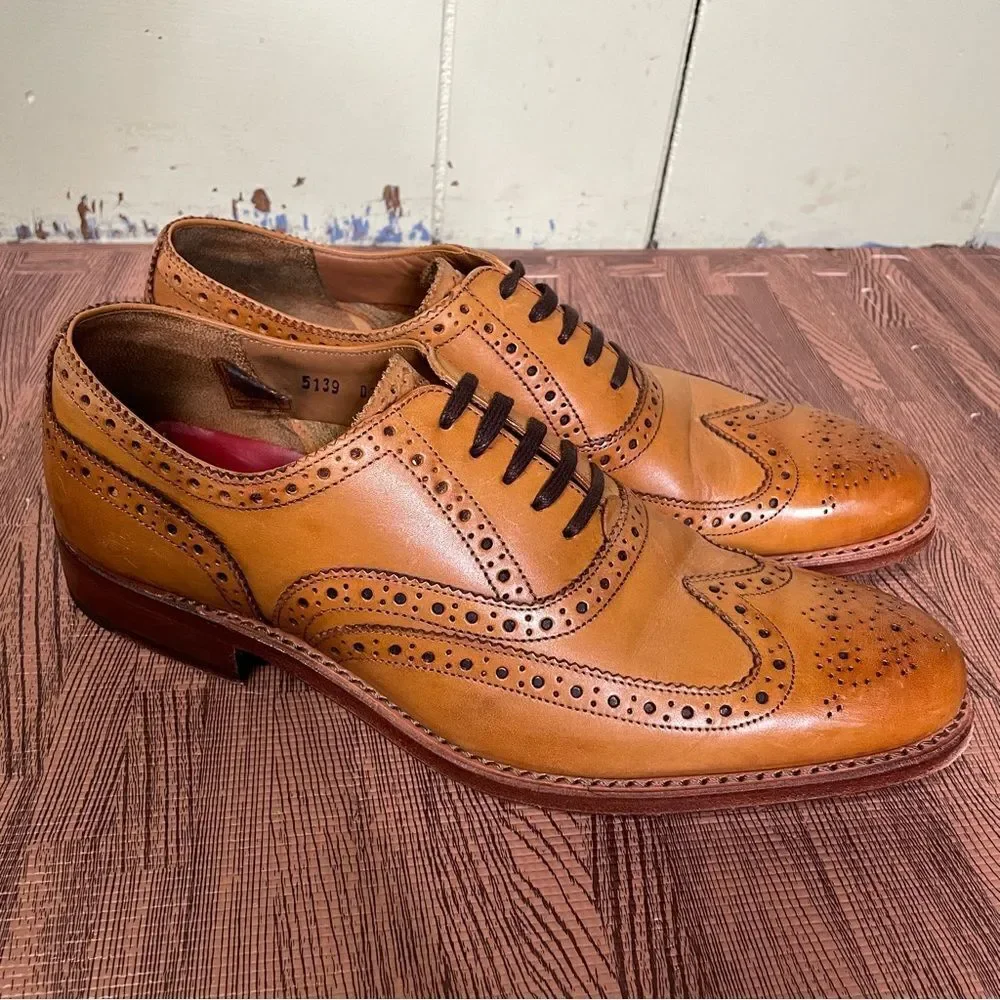 Grenson Dylan Wing Tip Oxford Brogue Leather Goodyear Welted Men’s UK 6.5 US 7.5